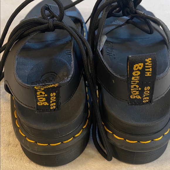 Doc Martens Nartilla black Platform Lace Up Sandal Sz 10 - Picture 5 of 13